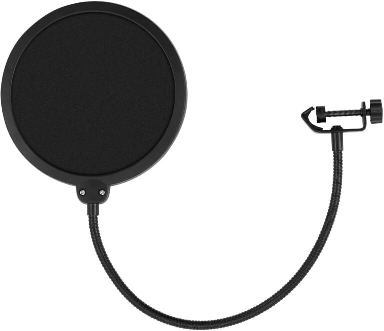 Filtro Antipop Per Microfono | Scudo Doppio Strato Con Braccio Flessibile 360° - Foto 5